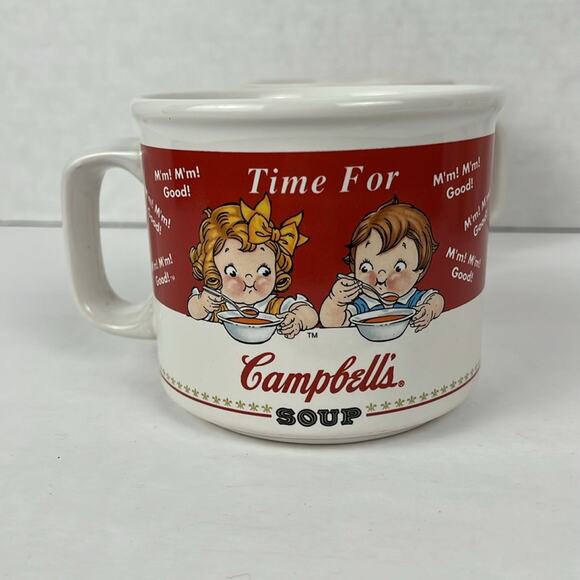 Campbell's Soup Mugs Set of 2 Vintage Ceramic - Picture 4 of 7